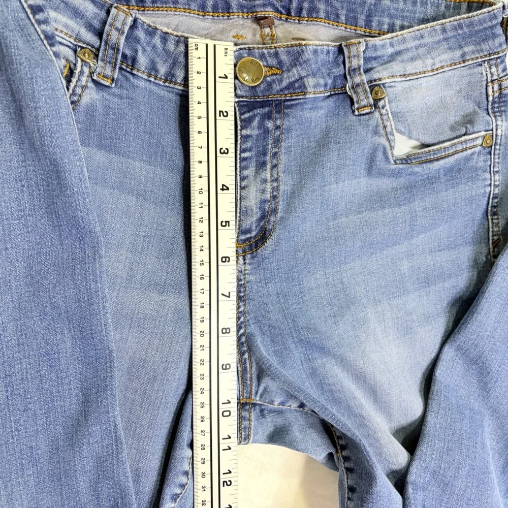 KUT from the Kloth Jeans Mia Toothpick Skinny Blue Stretch Denim Size‎ 14